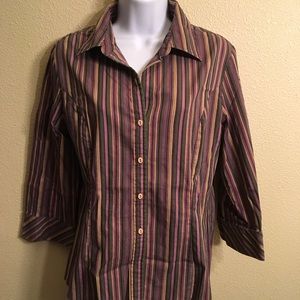 Purple button down shirt 